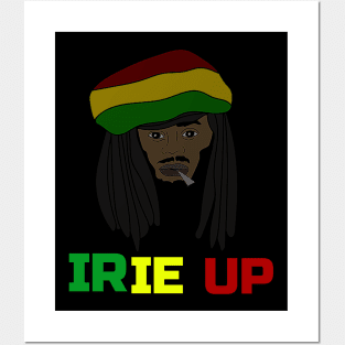 Irie up, Funny, Rasta Posters and Art